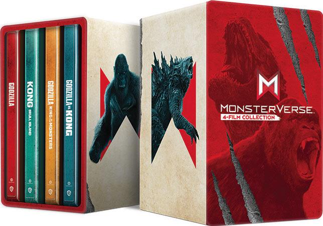MonsterVerse (Godzilla/Kong) - Collection 4 films : Godzilla + Godzilla : Roi des monstres + Kong : Skull Island + Godzilla vs Kong [4K Ultra HD]
