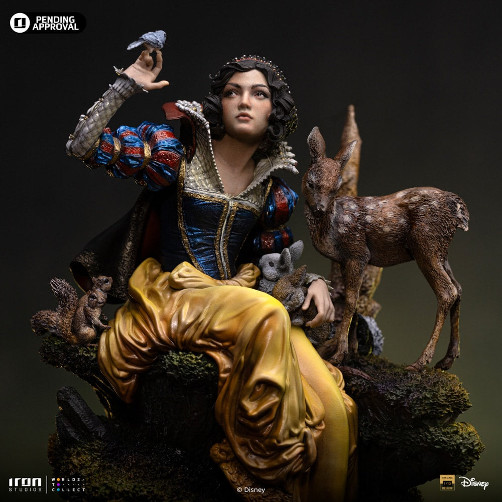 Iron Studios - Deluxe Art Scale 1/10 - Disney - Blanche-Neige et les Sept Nains - Blanche-Neige (Par Heather Edwards) Statue 27cm - flash vidéo