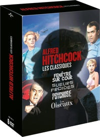 Alfred Hitchcock, les classiques : Fenêtre sur cour + Sueurs froides + Psychose + Les Oiseaux [DVD]