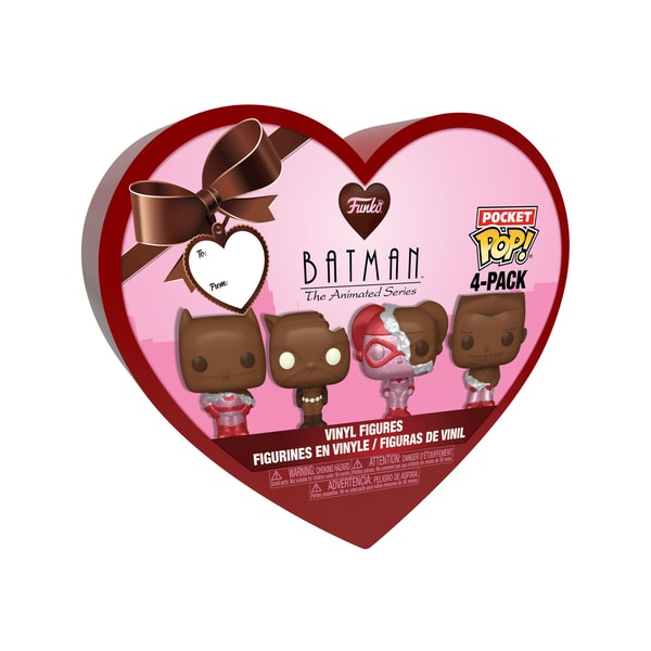 Funko Pocket Pop! Keychain 4-Pack: DC Comics - Valentines Chocolate Box