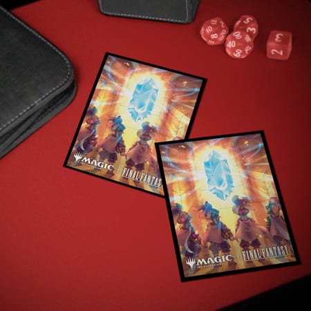 Ultra Pro - Magic: The Gathering - Universes Beyond: Final Fantasy - Sachet de 100 protèges cartes standard The Crystal's Chosen (63 x 89 mm)
