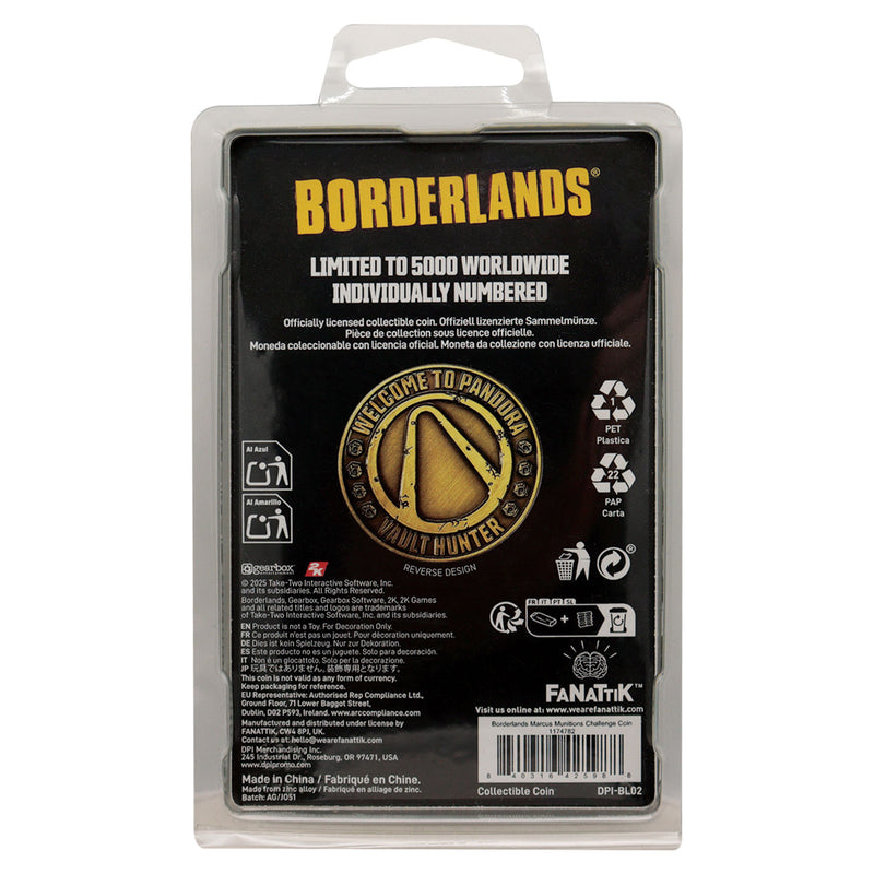 Borderlands - Pièce de collection "Marcus Munitions" en Édition Limitée
