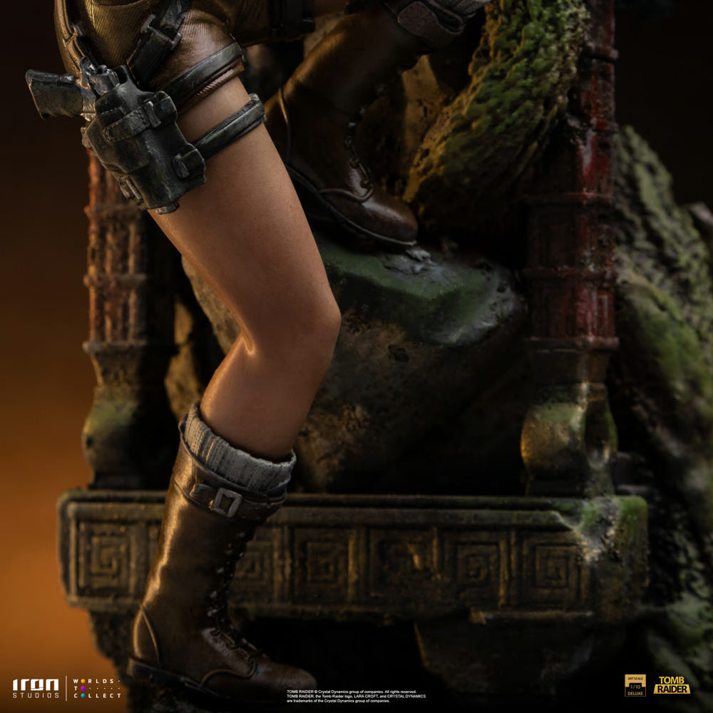 Iron Studios - Deluxe Art Scale 1/10 - Tomb Raider - Lara Croft Statue 36cm - flash vidéo