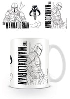 Star Wars : The Mandalorian Line Art Mug 315ml - flash vidéo