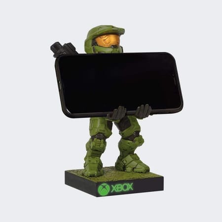 Cable Guys - Halo Infinite - Master Chief Support Chargeur pour Téléphone et Manette - flash vidéo