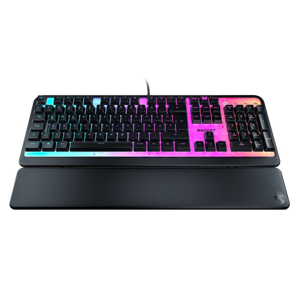 Roccat - Clavier de jeu à membrane Magma avec éclairage RGB - Disposition Qwertz allemande - flash vidéo