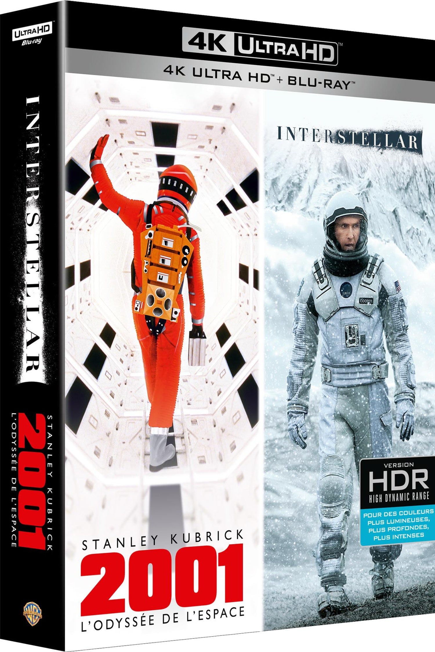 Coffret Voyage dans l'espace en 4K : Interstellar + 2001 : l'odyssée de l'espace [4K Ultra HD]