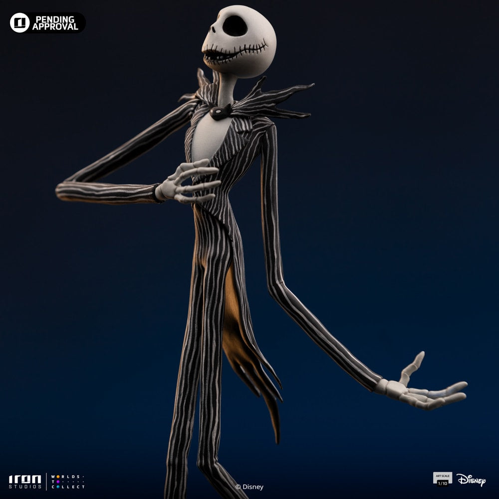 Iron Studios - Art Scale 1/10 - Disney - L'Étrange Noël de monsieur Jack - Jack Skellington Statue 36cm - flash vidéo