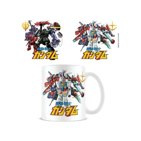 Mobile Suit Gundam - Mug Mech Mash Up 315ml - flash vidéo
