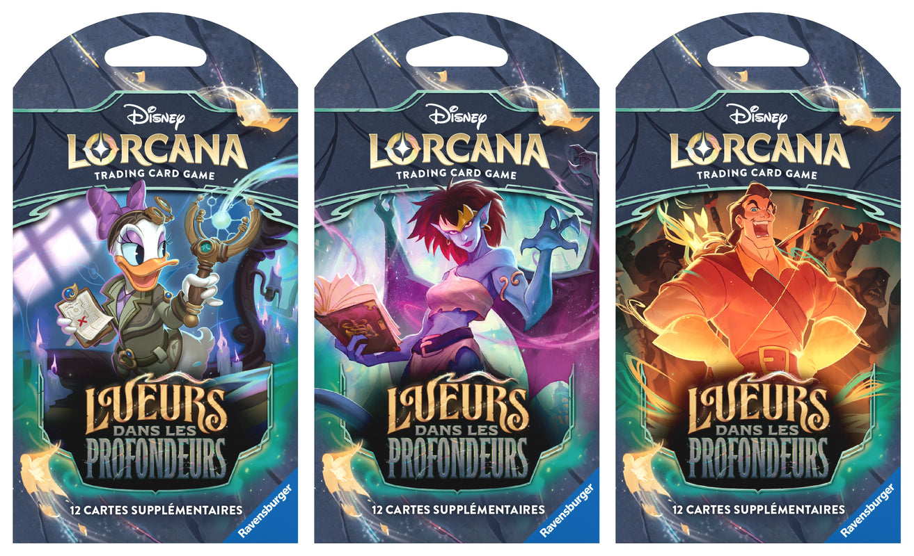 Disney Lorcana JCC : Lueurs dans les Profondeurs - Booster sous blister (1x blister cartonné aléatoire)