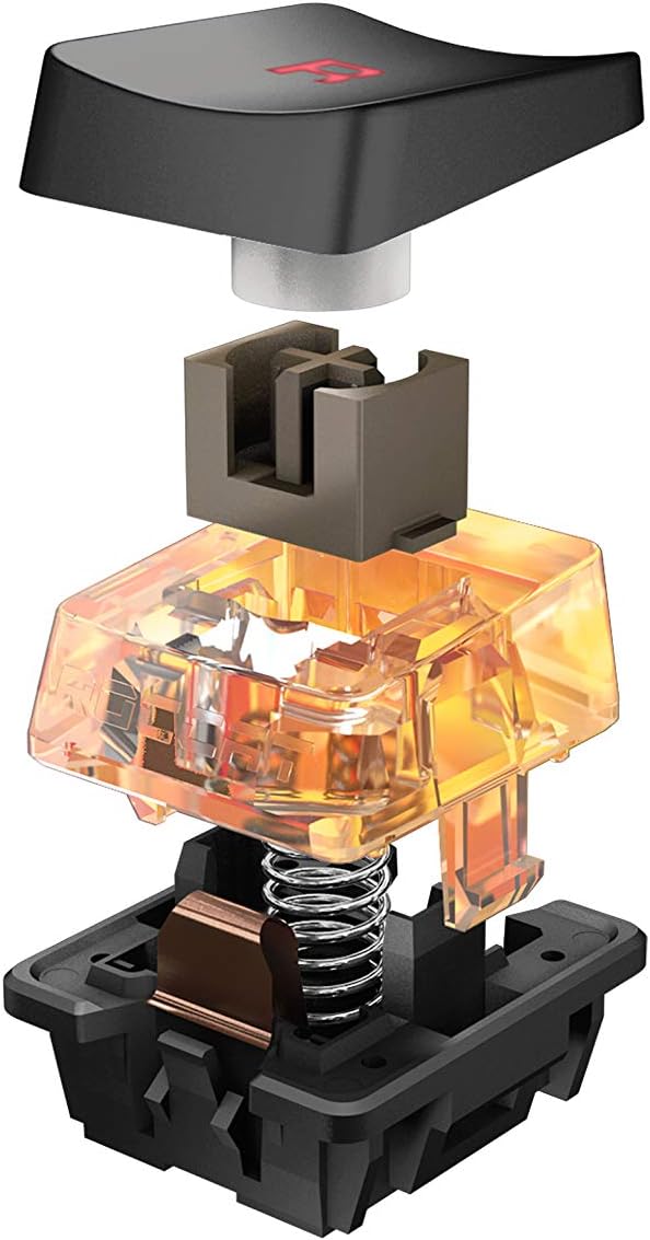 Roccat - Clavier de jeu mécanique Vulcan 121 avec éclairage RGB - Disposition AZERTY française - flash vidéo