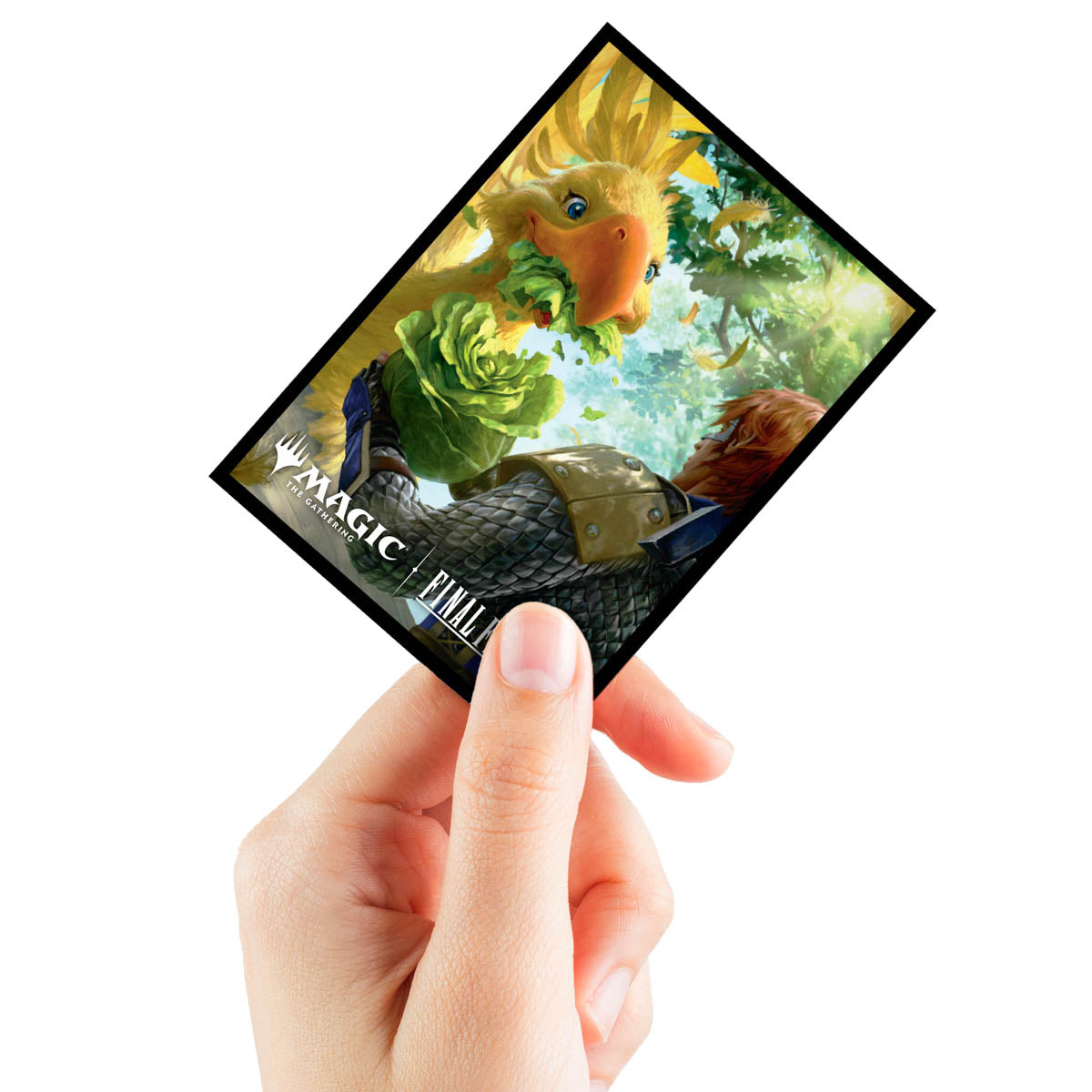 Ultra Pro - Magic: The Gathering - Universes Beyond: Final Fantasy - Sachet de 100 protèges cartes standard Gysahl Greens (63 x 89 mm)