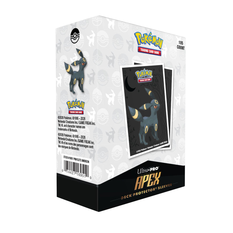 Ultra Pro - Pokémon JCC - Boîte de 105 protèges-cartes APEX DECK PROTECTOR Elite Series Noctali