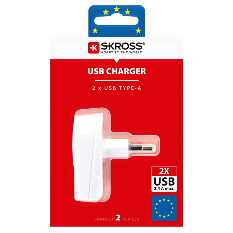 Skross Euro USB Charger (2xA)