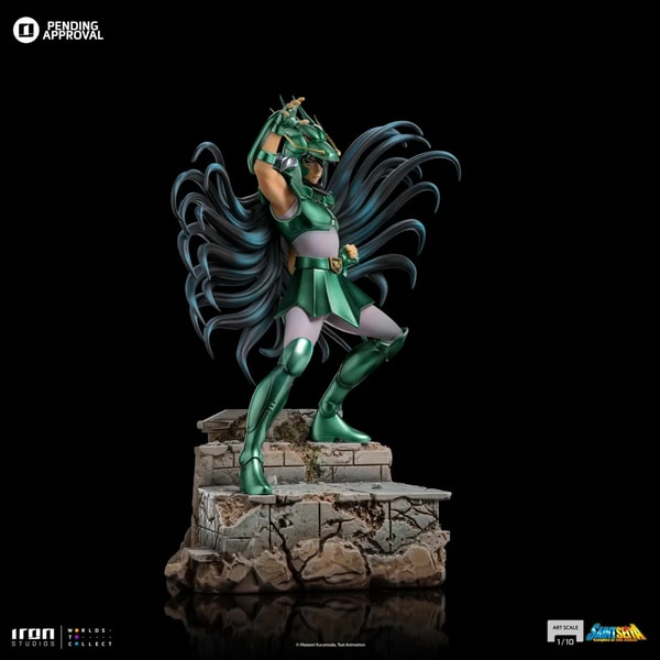 Iron Studios - Art Scale 1/10 - Saint Seiya - Dragon Shiryu Statue 24cm - flash vidéo
