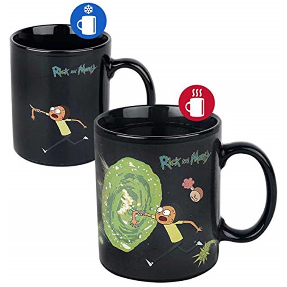 Rick et Morty - Portails Mug thermoréactif 315ml - flash vidéo