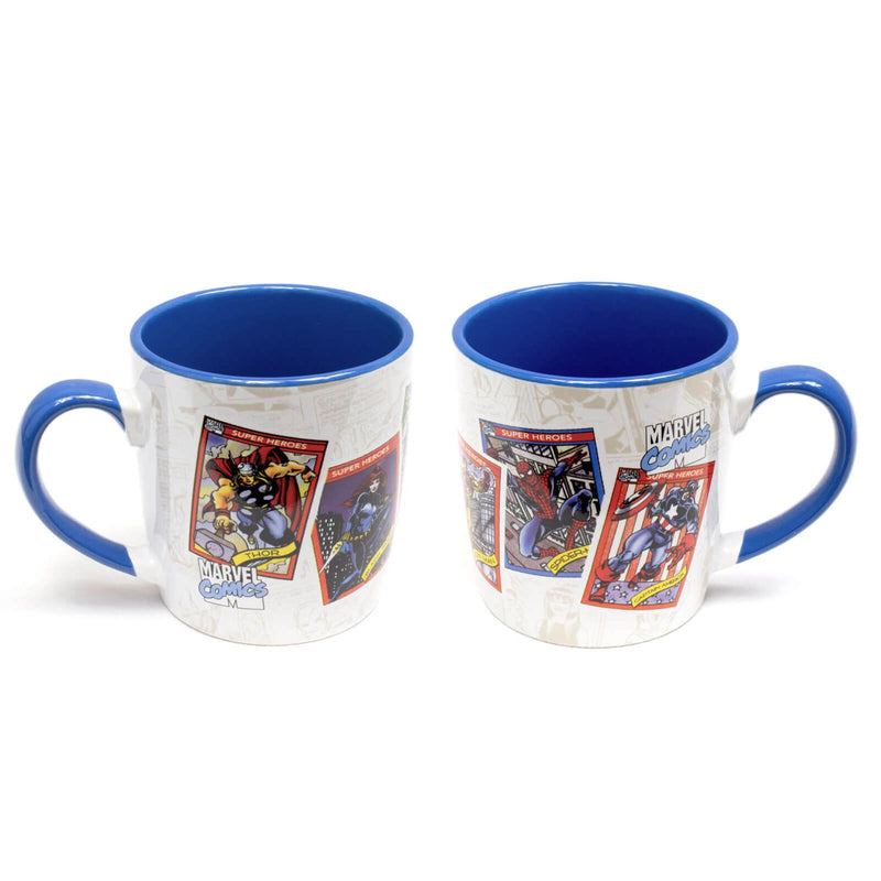 Marvel - Mug + Dessous de verre en boite en métal Cartes à collectionner rétro