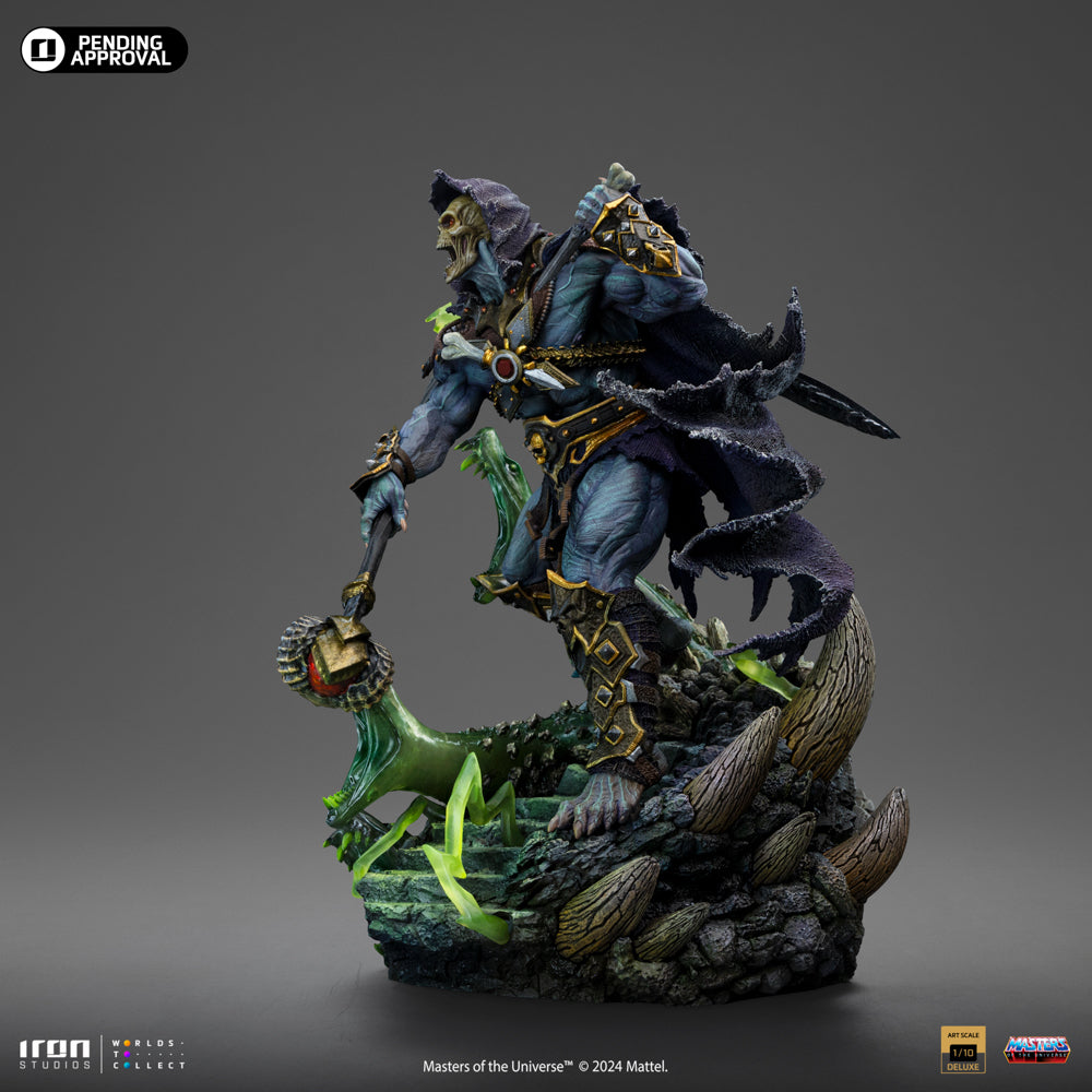 Iron Studios - Deluxe Art Scale 1/10 - Les Maîtres de l'univers - Skeletor Unleashed Statue 23cm - flash vidéo