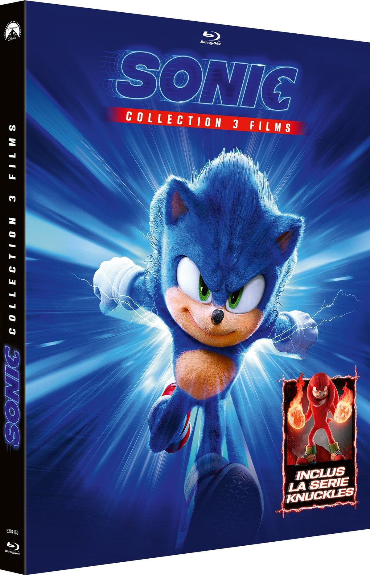 Sonic collection : Sonic, le film 1, 2 & 3 + Knuckles [Blu-ray]