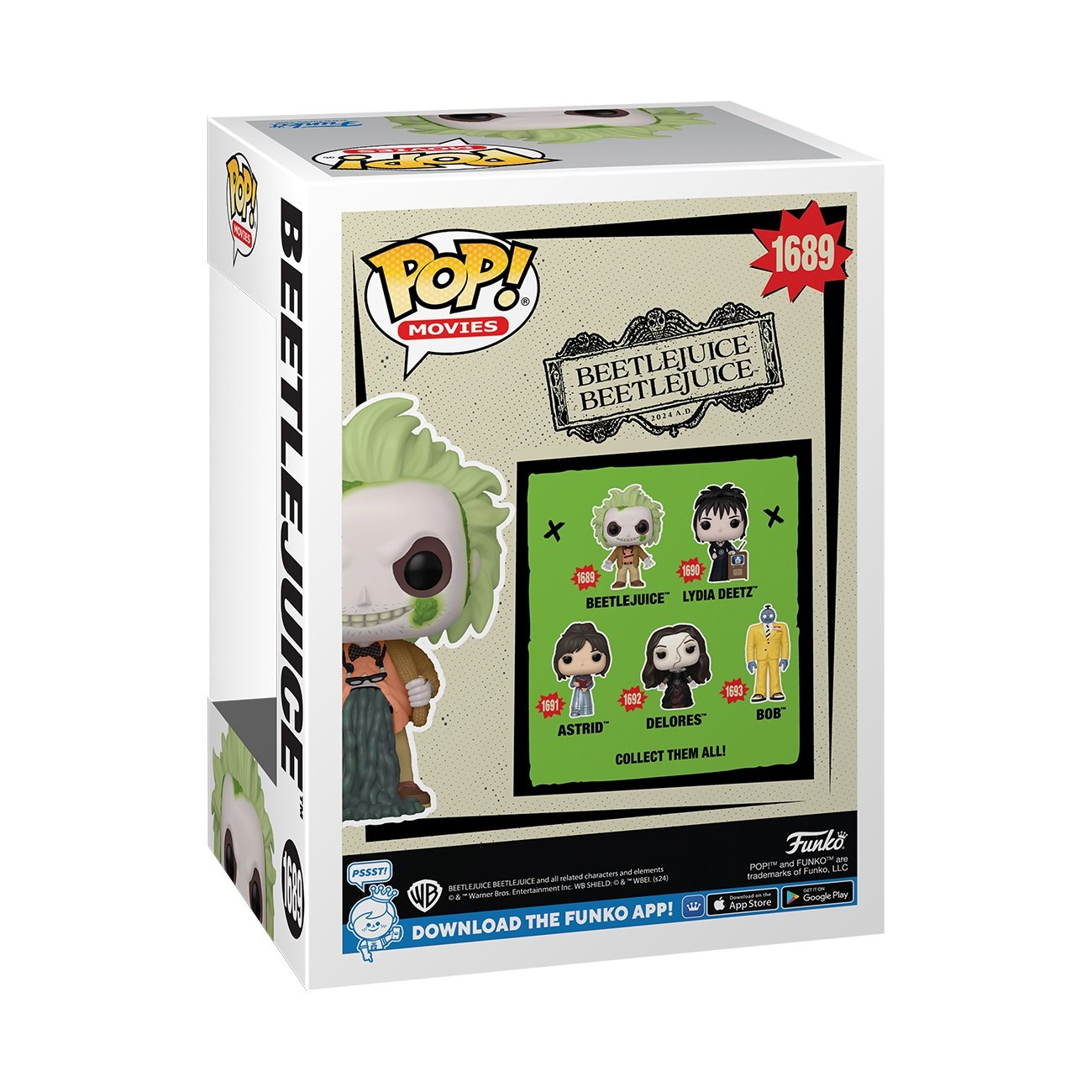 Funko Pop! Movies: Beetlejuice 2 - Beetlejuice (Chance of Special Chase Edition) - flash vidéo
