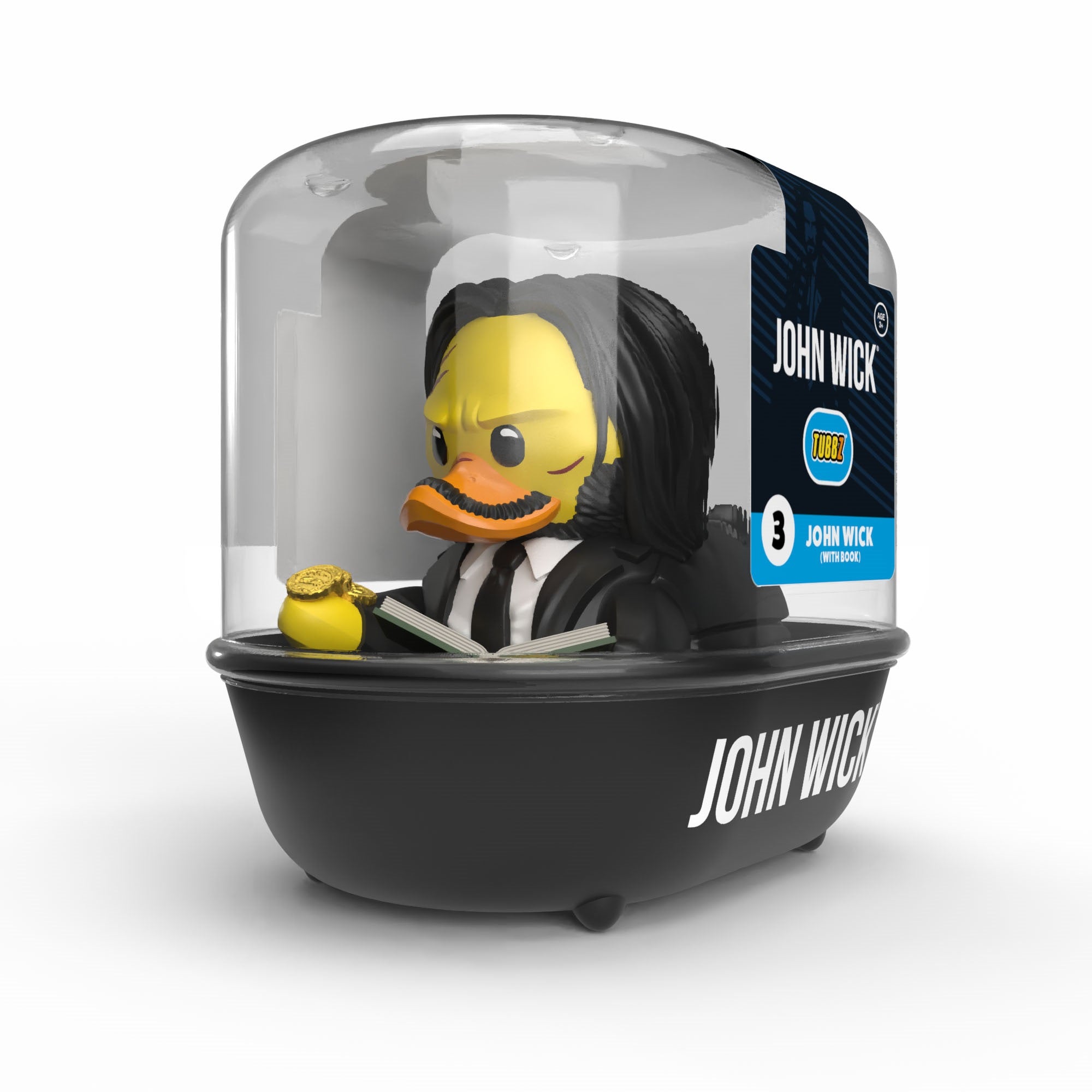 Numskull - TUBBZ Canard de bain - John Wick 3 - John Wick "Livre" (Première Édition) - 9cm