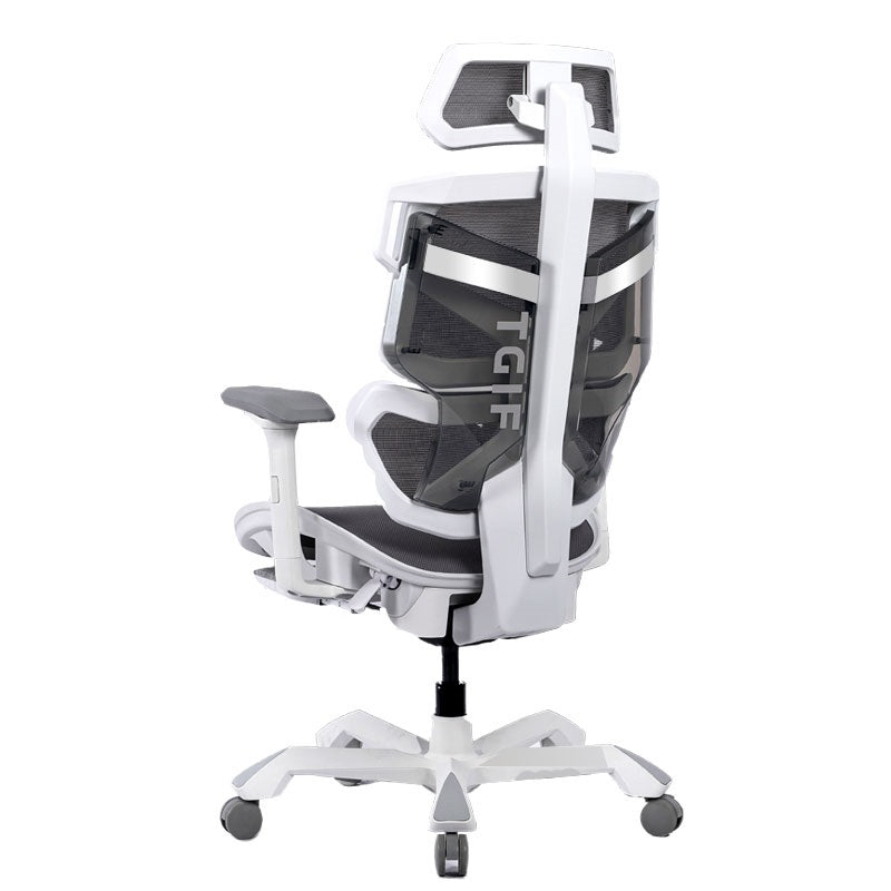 TGIF Gaming - Chaise de bureau ergonomique avec accoudoir 6D ACE Home Blanche