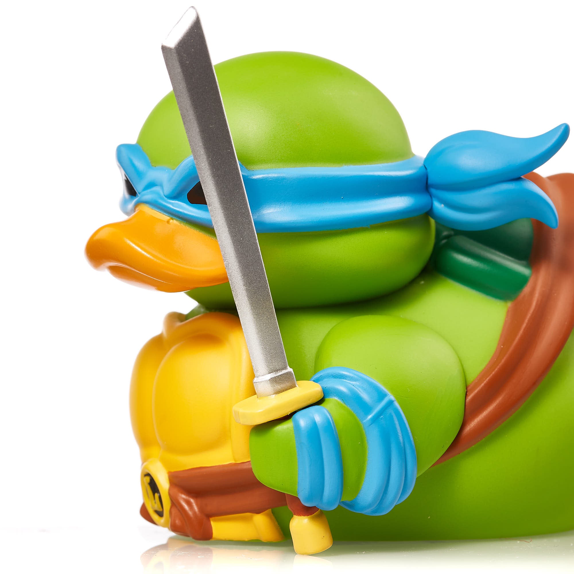 Numskull - Mini TUBBZ Canard de bain - Tortues Ninja - Leonardo (Édition baignoire) - 8cm - flash vidéo