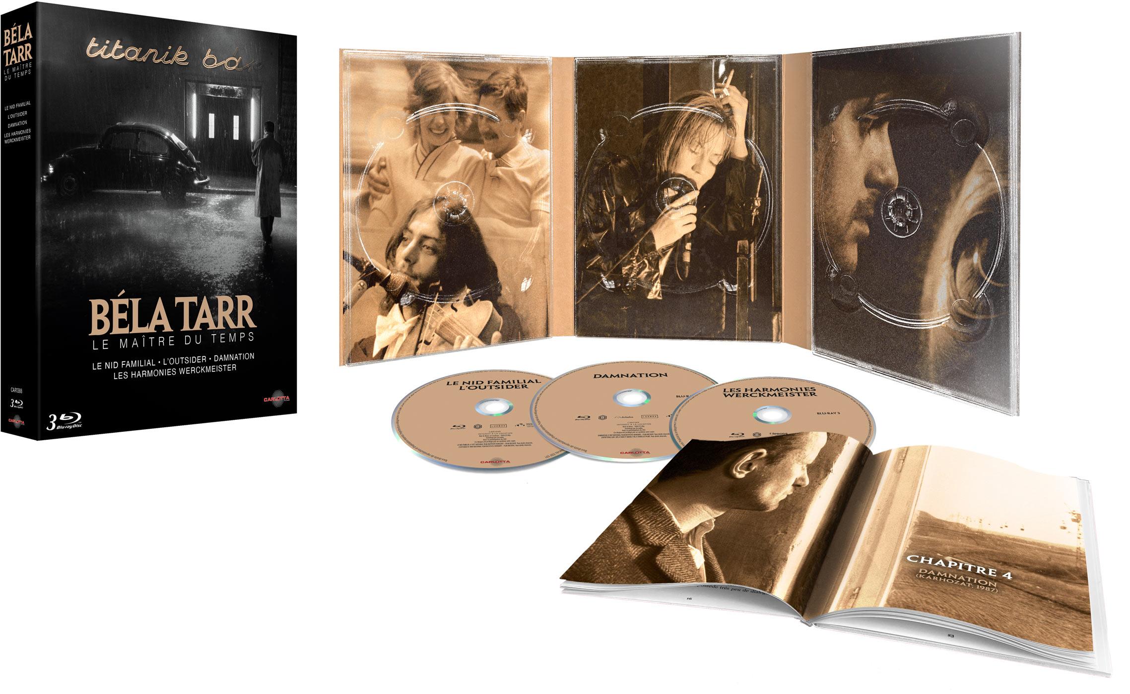 Béla Tarr, le maître du temps - Coffret : Le Nid familial + L'Outsider + Damnation + Les Harmonies Werckmeister [Blu-ray]
