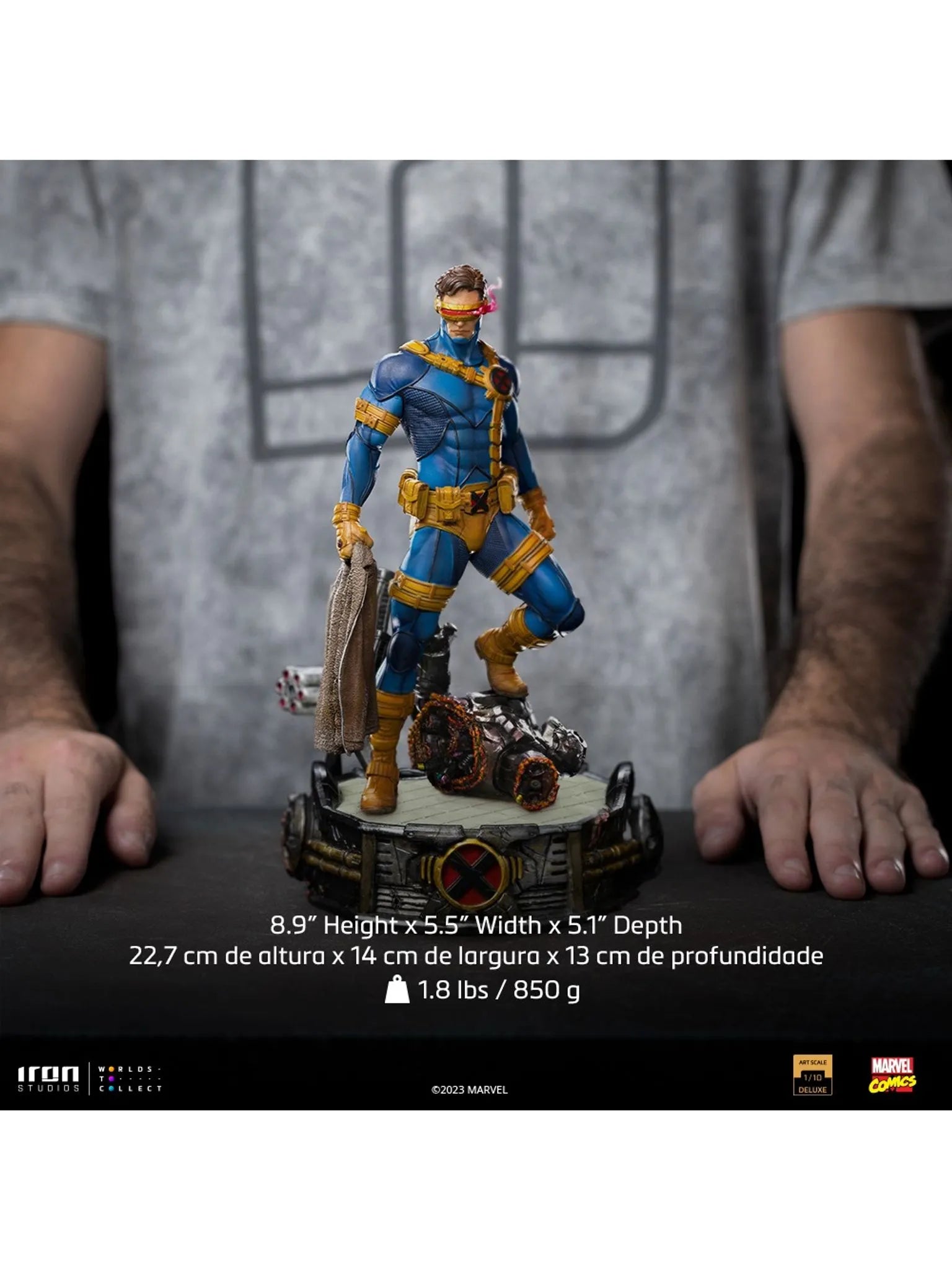 Iron Studios - Deluxe Arts Scale 1/10 - Marvel - X-Men - Cyclops Unleashed Statue 23cm - flash vidéo