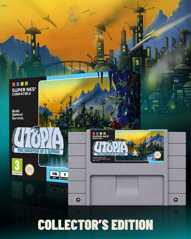 Super NES - Utopia: The Creation of a Nation - Collector's Edition