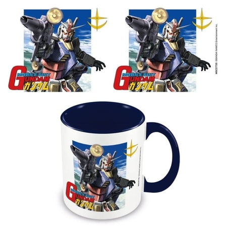 Mobile Suit Gundam - Mug "Taking Aim" Intérieur Coloré Bleu 315ml - flash vidéo