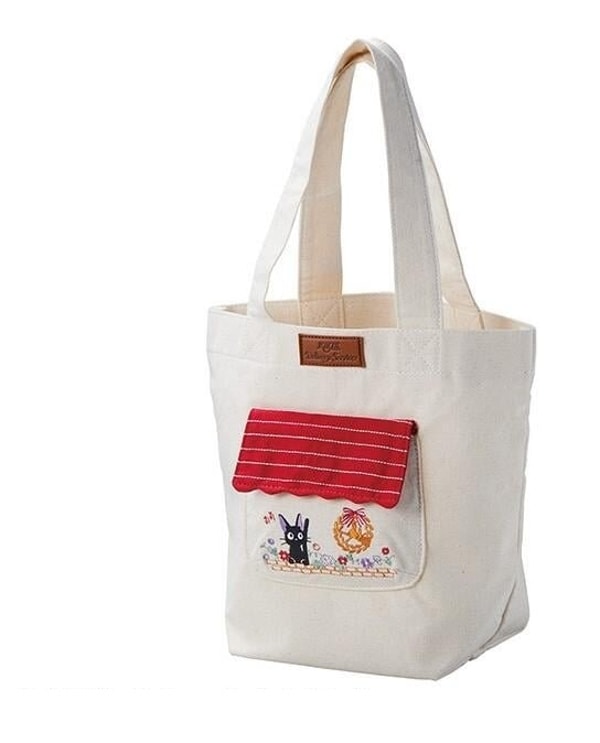 Ghibli - Kiki la petite sorcière - Tote Bag Jiji au Milieu des Fleurs - flash vidéo