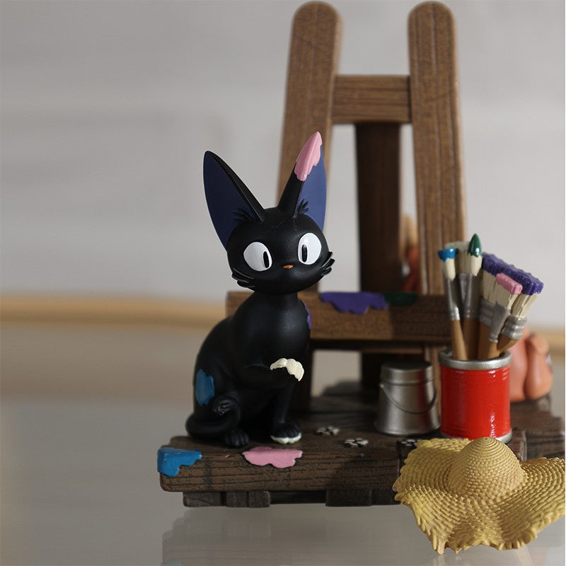 DIORAMA JIJI CHEVALET ET CALENDRIER - KIKI LA PETITE SORCIÈRE