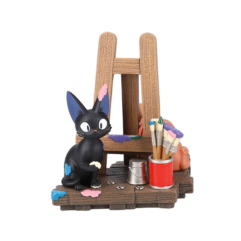 DIORAMA JIJI CHEVALET ET CALENDRIER - KIKI LA PETITE SORCIÈRE