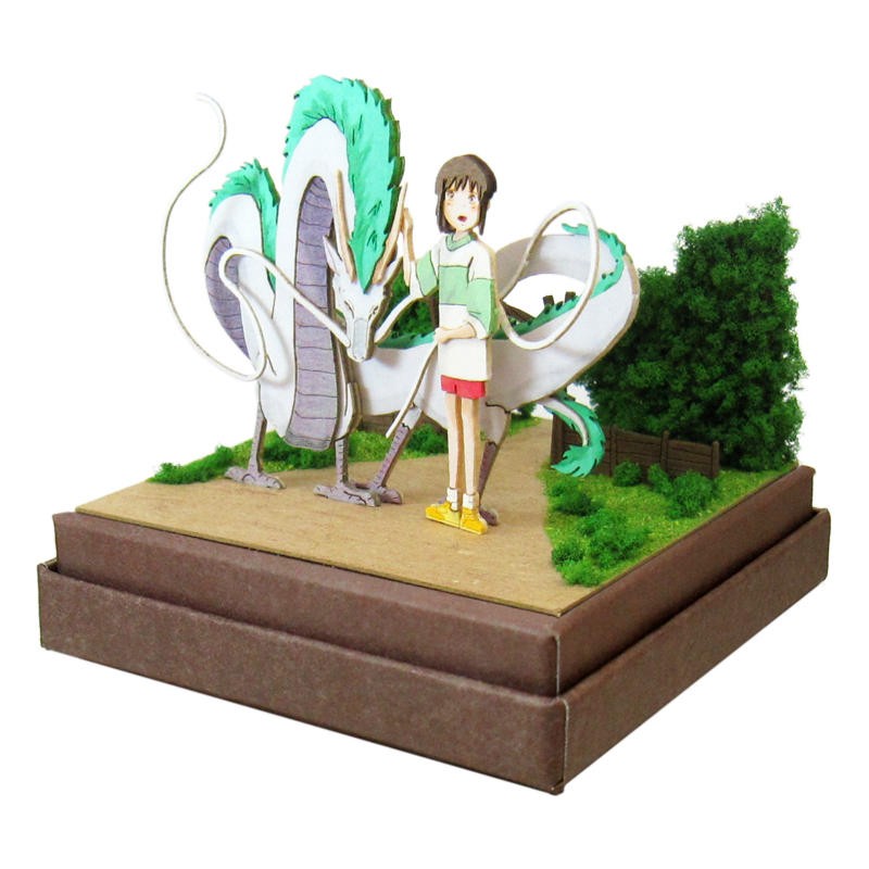 DIORAMA PAPIER HAKU DRAGON & CHIHIRO - LE VOYAGE DE CHIHIRO
