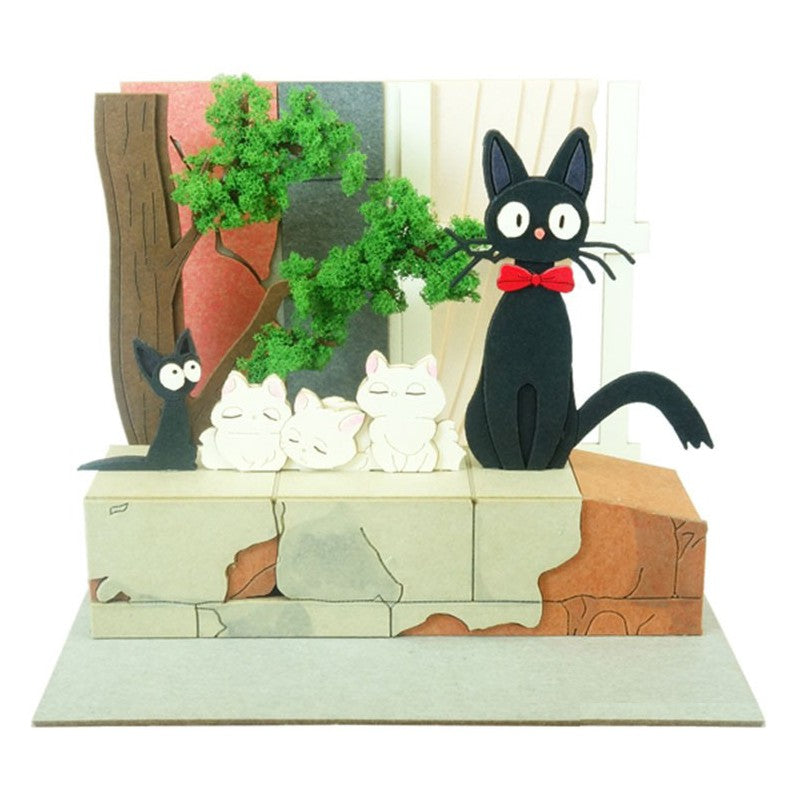 DIORAMA PAPIER JIJI ET CHATONS - KIKI LA PETITE SORCIÈRE