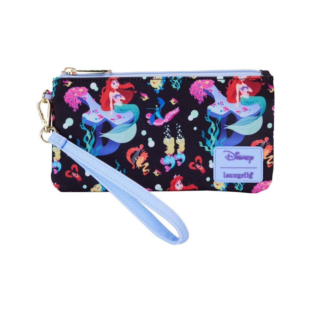 Loungefly: Disney - The Little Mermaid 35th Anniversary - Life is the Bubbles Nylon Wristlet Wallet
