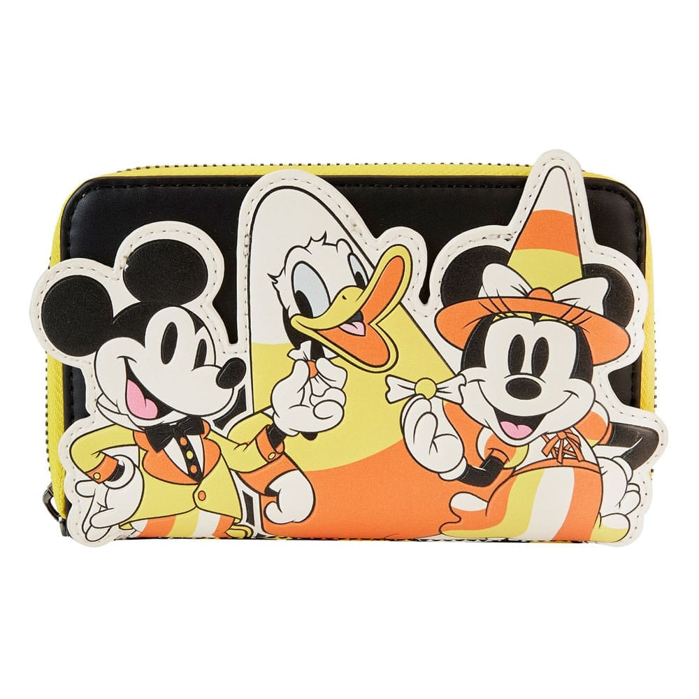 Loungefly: Disney - Mickey and Friends Candy Corn Zip Around Wallet - flash vidéo