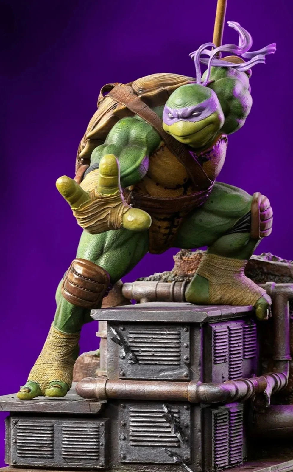 Iron Studios - BDS Arts Scale 1/10 - Teenage Mutant Ninja Turtles - Donatello Statue 24cm - flash vidéo