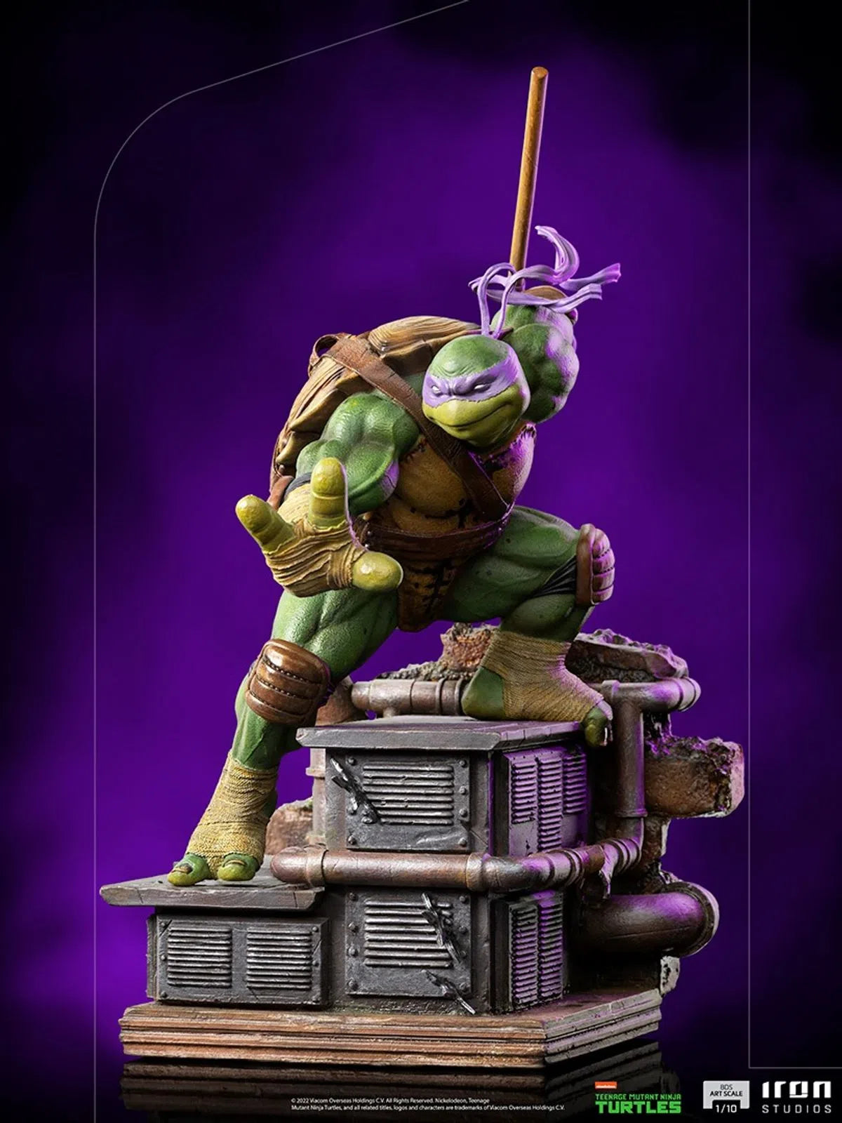 Iron Studios - BDS Arts Scale 1/10 - Teenage Mutant Ninja Turtles - Donatello Statue 24cm - flash vidéo