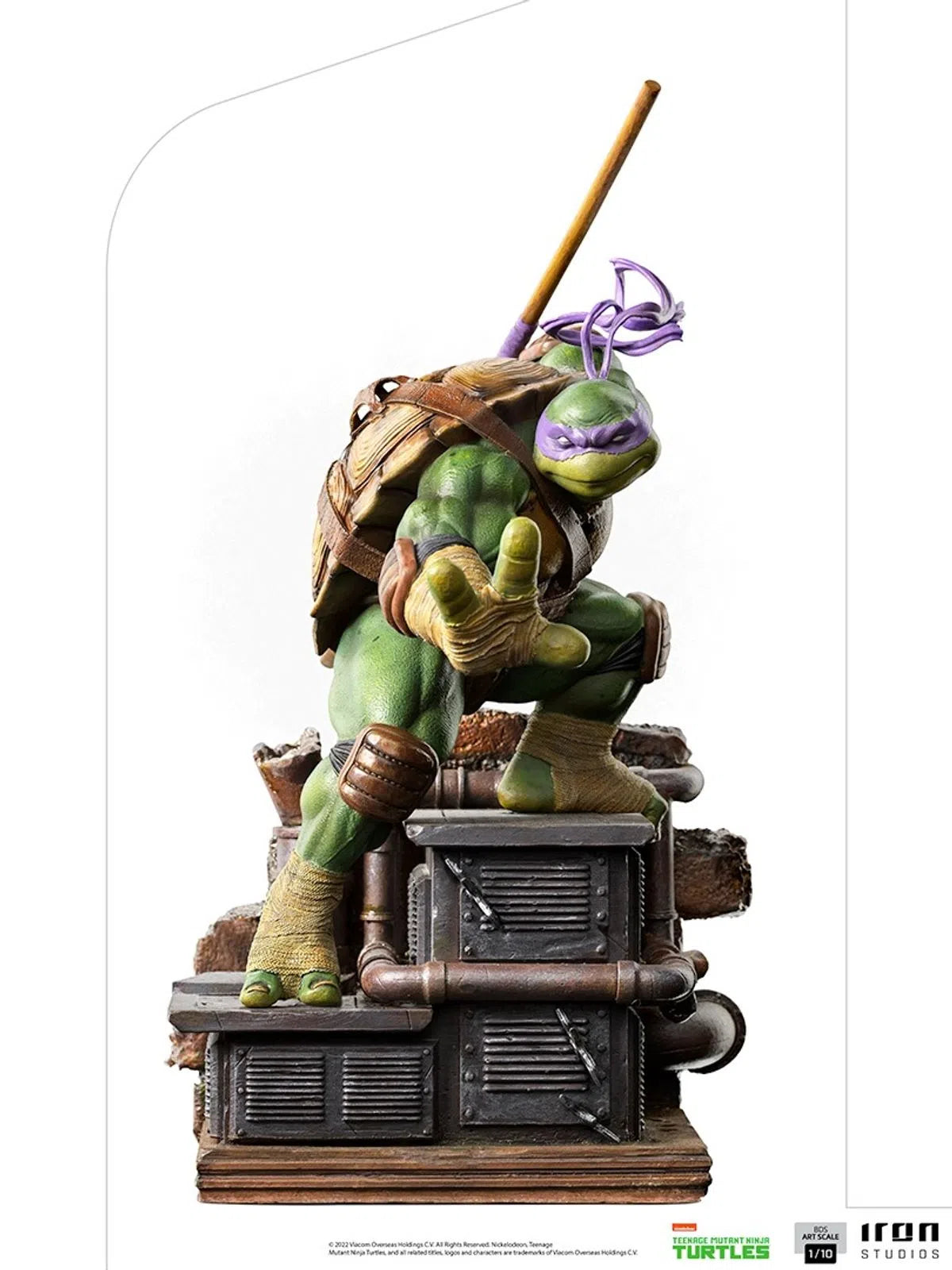 Iron Studios - BDS Arts Scale 1/10 - Teenage Mutant Ninja Turtles - Donatello Statue 24cm - flash vidéo