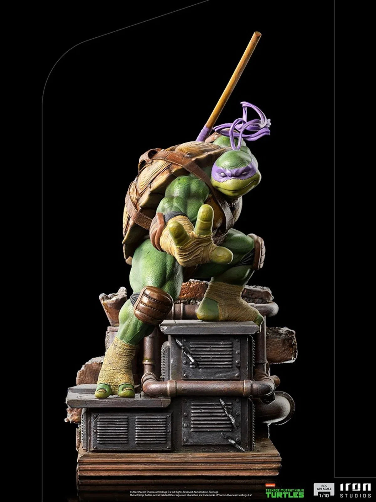 Iron Studios - BDS Arts Scale 1/10 - Teenage Mutant Ninja Turtles - Donatello Statue 24cm - flash vidéo