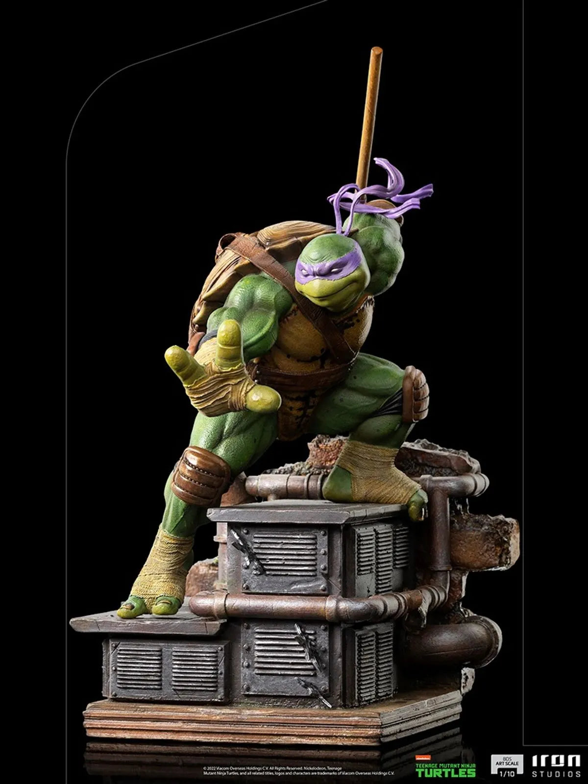 Iron Studios - BDS Arts Scale 1/10 - Teenage Mutant Ninja Turtles - Donatello Statue 24cm - flash vidéo