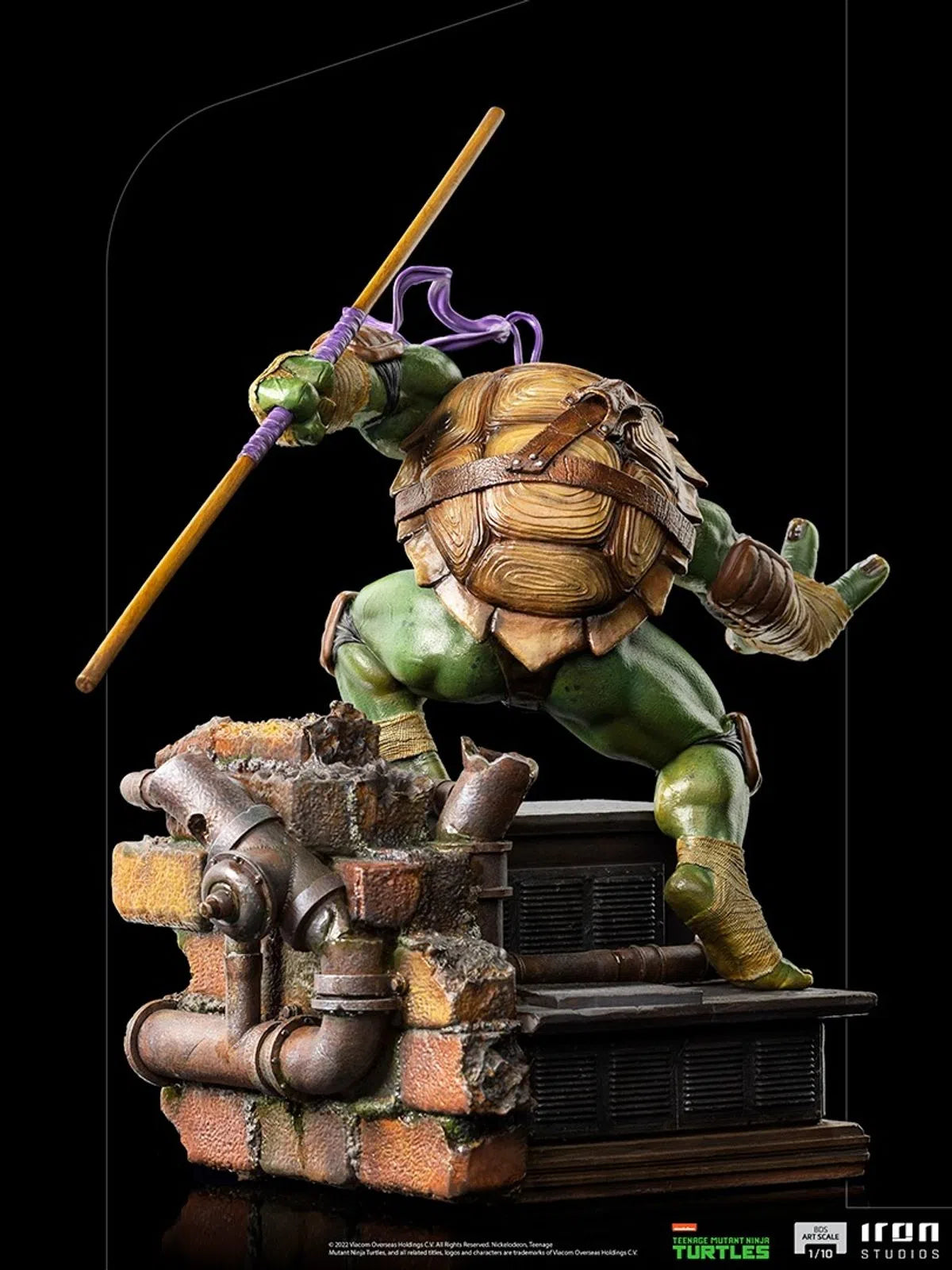 Iron Studios - BDS Arts Scale 1/10 - Teenage Mutant Ninja Turtles - Donatello Statue 24cm - flash vidéo