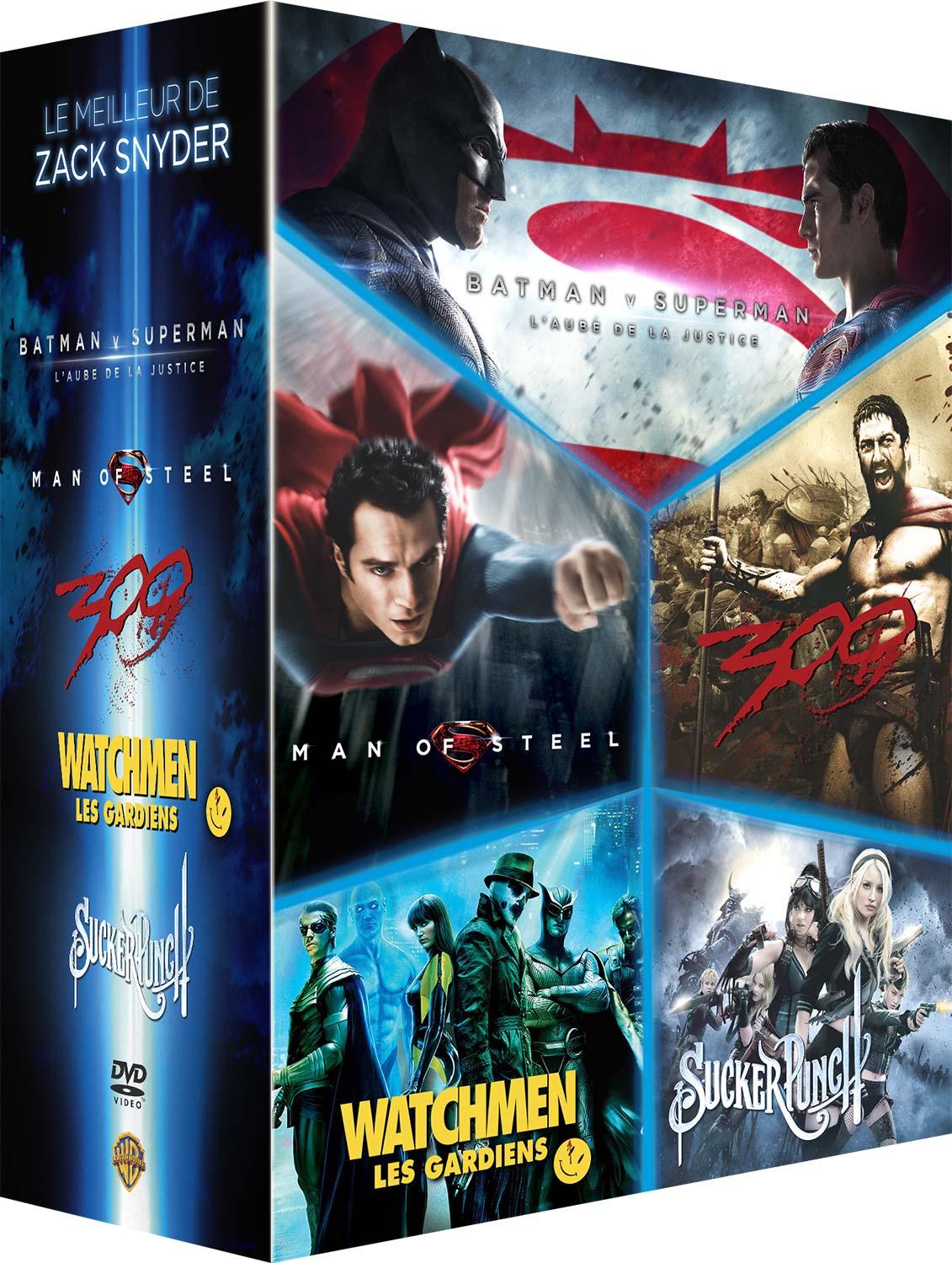 Le Meilleur de Zack Snyder : Batman v Superman, l'aube de la justice + Man of Steel + 300 + Watchmen, les Gardiens + Sucker Punch [DVD]