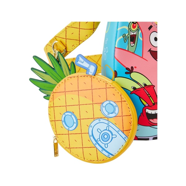 Loungefly: Nickelodeon - SpongeBob SquarePants - SpongeBob SquarePants Group Shot Crossbody Bag - flash vidéo