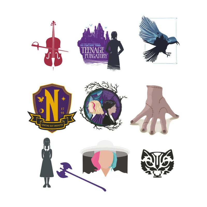 Netflix - Mercredi - Stickers - Nevermore