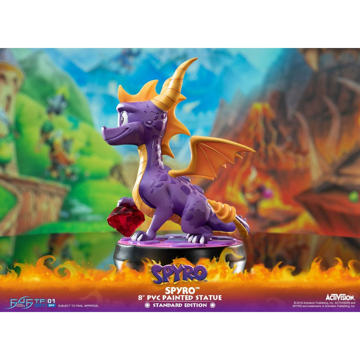 First 4 Figures - Spyro the Dragon - Spyro Statue Edition Standard 20cm - flash vidéo