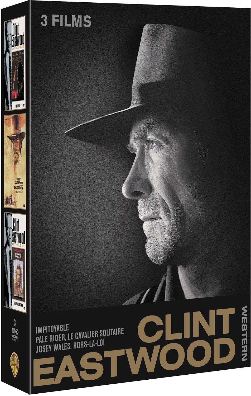 Clint Eastwood Western - Impitoyable + Pale Rider, le cavalier solitaire + Josey Wales - Hors la loi [DVD]