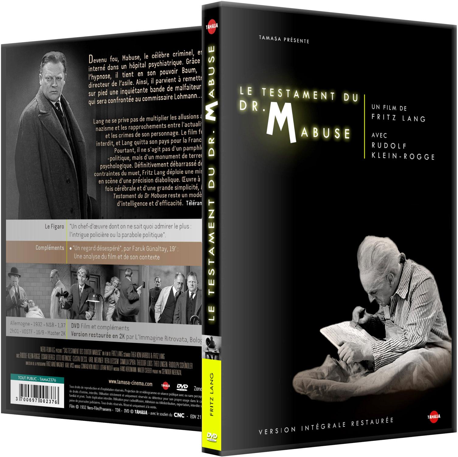 Le Testament du Dr. Mabuse [DVD]